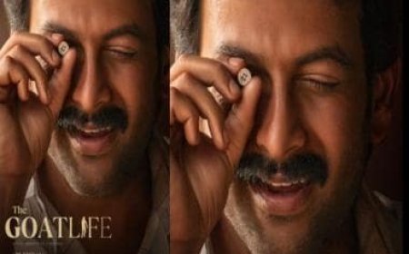Dulquer Salmaan unveils the 'Beginning Look' of Prithviraj Sukumaran from 'The Goat Life'