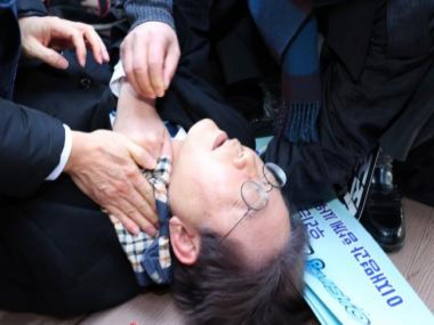 South Korean opposition leader Lee Jae-myung stabbed in neck