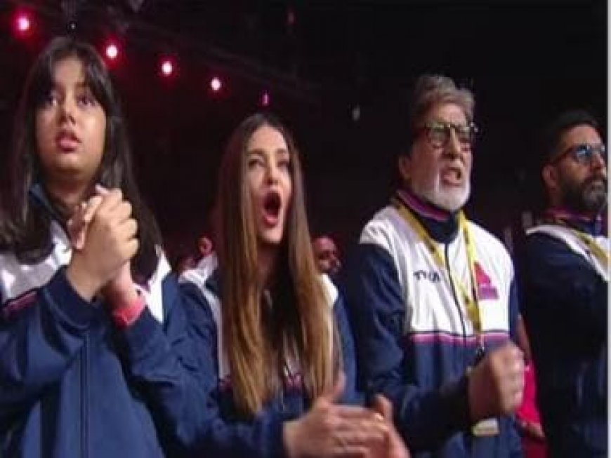 Aishwarya Rai-Abhishek Bachchan cheer for actor's Kabaddi team along with Amitabh Bachchan amid separation rumours