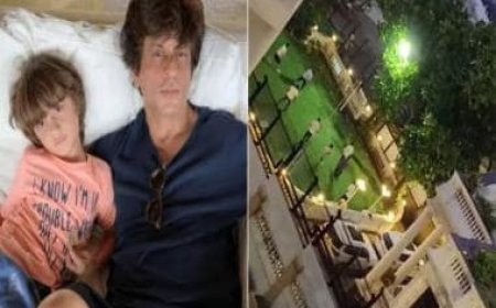 Watch: Shah Rukh Khan spotted playing football with son AbRam in leaked video from Mannat, fans concerned