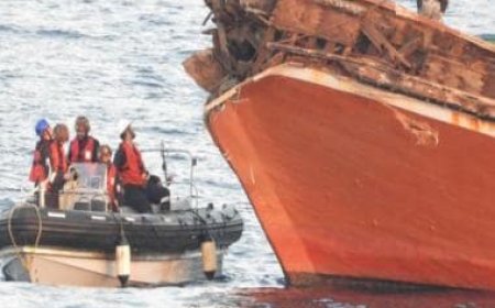 Indian Navy responds to distress call from damaged Iranian fishing vessel, provides medical help to crew