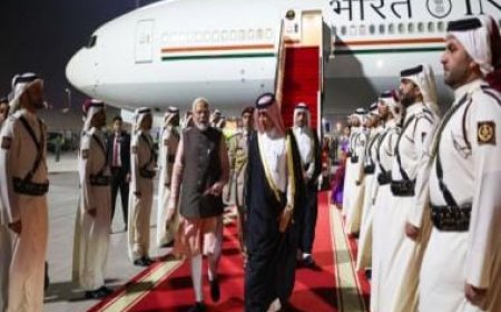 PM Modi arrives in Doha to meet Emir of Qatar after UAE visit