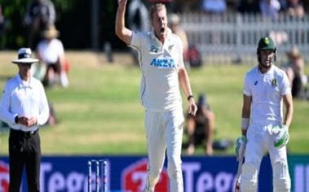 New Zealand pacer Kyle Jamieson out for at least six months due to a stress fracture