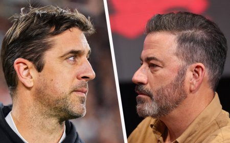 Jimmy Kimmel reignites feud with Aaron Rodgers, calls him 'Q-Aron'