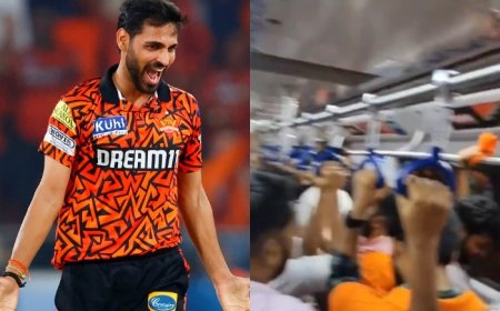 IPL 2024: Bhuvneshwar Kumar Fever Hits Hyderabad As Fans Chant ‘Bhuvi Bhuvi’ After His Last Over Heroics Against Rajasthan Royals | Watch Video