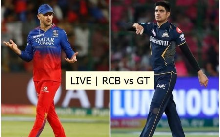 LIVE UPDATES | RCB vs GT, IPL 2024: Gujarat Lose Gill, Sudharsan; Bowlers Put Bengaluru On Top