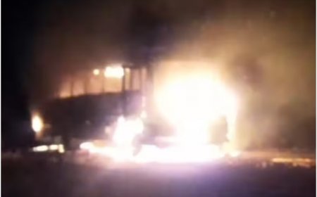 Madhya Pradesh: Bus Carrying EVMs, Polling Staff Catches Fire In Betul