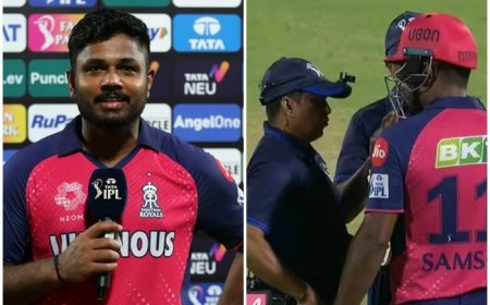 Sanju Samson FINED 30 Per Cent Match Fees For Breaching IPL Code of Conduct During DC vs RR