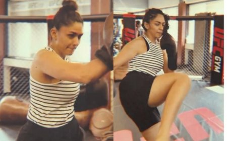 Mrunal Thakur’s ‘Workout Ka Punchnama’ Begins With Intense Kickboxing And Her Terrific Energy is Something You Can’t Skip- Watch