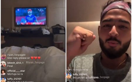 Riyan Parag ENJOYING Virat Kohli’s Masterclass During PBKS vs RCB IPL 2024 Match; Video Goes VIRAL | WATCH