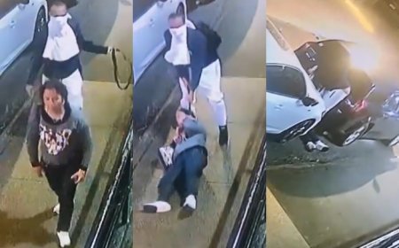 Horrifying Video! Man Chokes Woman With Belt, Drags Her Behind Car And Rapes Her On New York Street