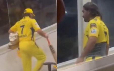 MS Dhoni Injured? Former CSK Skipper Likely To Miss IPL 2024 Match Against Rajasthan Royals | Watch
