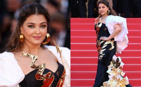 Cannes 2024: Aishwarya Rai Bachchan’s First Look in Black Gown with Golden Flowers Seems Like an Extension of Met Gala’s Garden of Time – Yay or Nay?