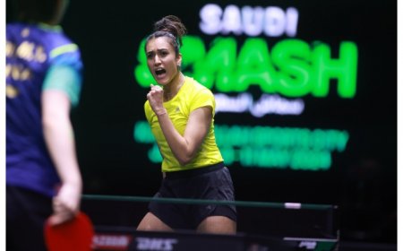 Manika Batra, Sharath Kamal to Lead India’s Six-Member TT Squad at Paris Olympics