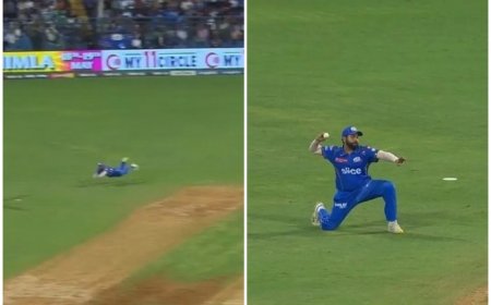 Rohit Sharma’s BREATHTAKING Fielding to Stop Certain Boundary During MI vs LSG IPL 2024 Match; Video Goes VIRAL | WATCH