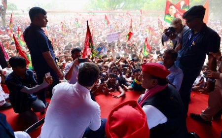 Rahul-Akhilesh Rally: Stampede-like Situation at Congress-SP Rally in Prayagraj | Watch