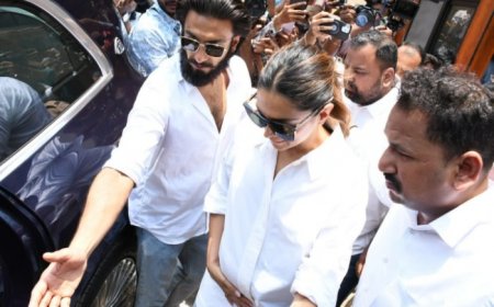 Pics: Mom-to-be Deepika Padukone Votes And Flaunts Baby Bump in White Shirt Amid Surrogacy Rumours