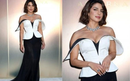 Priyanka Chopra Flaunts Short Hair in Stunning Off-Shoulder Dress, Netizens Say ‘Cannes Walo, Kuch Seekho ‘ – See Pics From Fashion Event