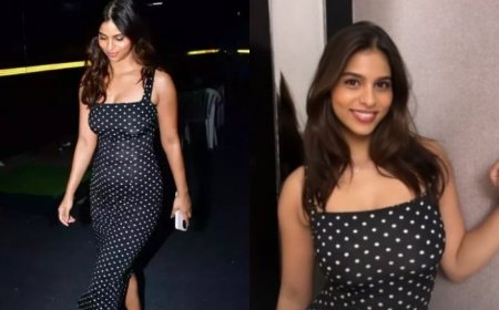 Suhana Khan Repeats Her Rs 27K Black Polka Dot Dress for 24th Birthday Party, Displaying Love for Sustainable Fashion – Pics
