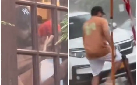 Rohit Sharma HILARIOUSLY Sprints to Car in New York Rain Ahead of T20 World Cup 2024; Video Goes VIRAL | WATCH