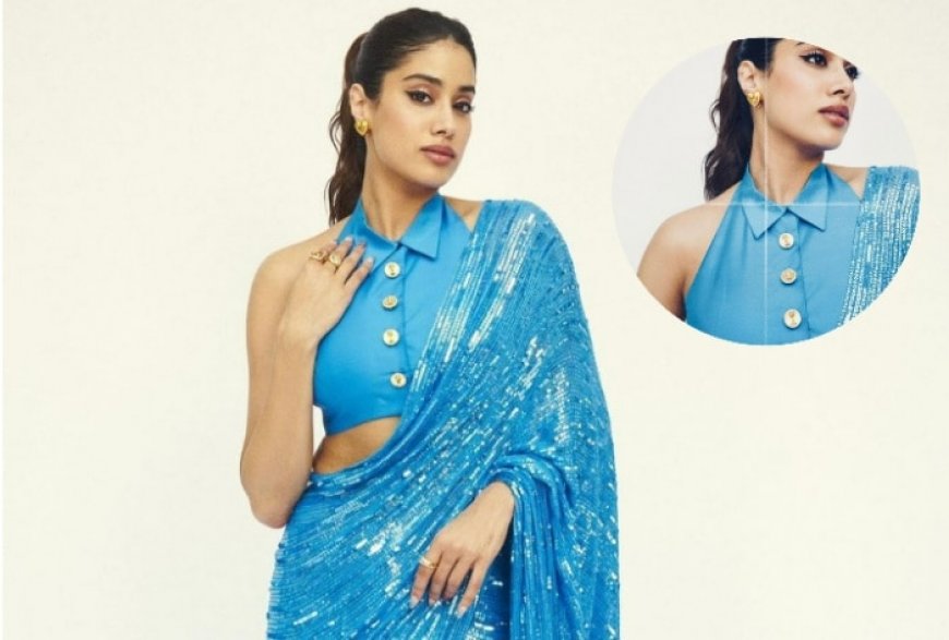 Janhvi Kapoor’s Trophy Theme Blouse Buttons and Sequin Saree Just Add The Much Needed Bling to Our Monday Blues – Viral Pics