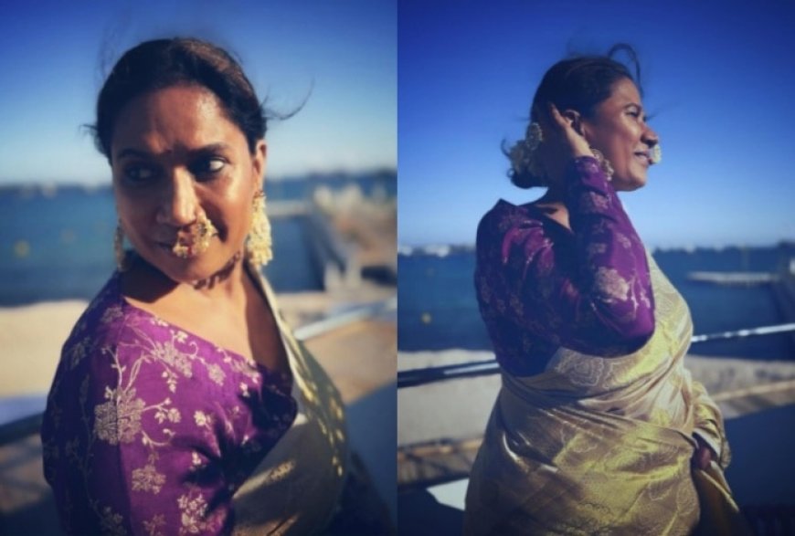Cannes 2024: Laapataa Ladies Fame Chhaya Kadam Turns a Marathi Mugli in Her Mom’s Banarasi Saree And Maharashtrian Nath- PICS
