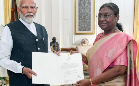 Narendra Modi To Take Oath As Prime Minister For Historic 3rd Term On June 9; President Murmu Hands Letter Of Appointment