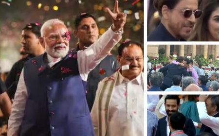 Watch: Shah Rukh Khan, Akshay Kumar, Vikrant Massey Attend Prime Minister Narendra Modi’s Swearing-In Ceremony in Delhi