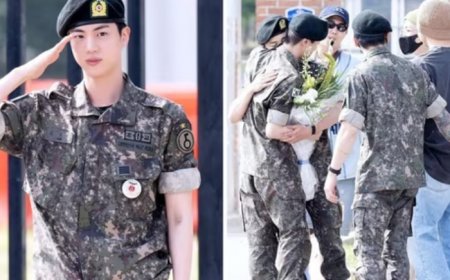 BTS Members Reunite to Celebrate Jin’s Return from Military Training, RM Stuns with Saxophone Version of ‘Dynamite’ -Watch