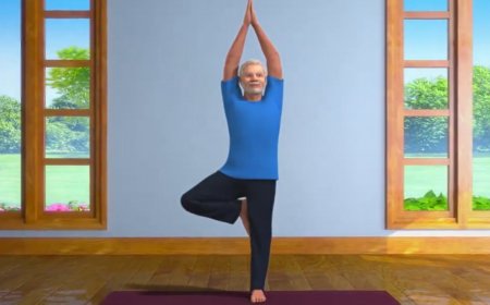 Prime Minister Modi Shares Vrikshasana Yoga Video Ahead Of Yoga Day: WATCH