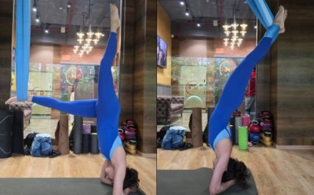 Taapsee Pannu Does Aerial Yoga to Cure Back Problems; Her Pics Motivate Us to Hit the Gym Midweek