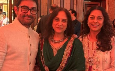 Juhi Chawla Reunites With Aamir Khan at His Mother’s 90th Birthday Bash, Netizens Ask ‘Ishq 2 Kab Aaigi?’