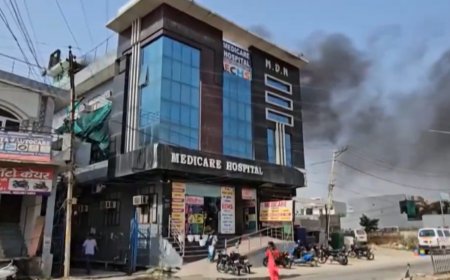 BREAKING NEWS: Fire Breaks Out At Private Hospital In Haryana’s Jhajjar, Video Shared