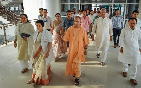 Yogi Adityanath Visits AIIMS In Rishikesh, Uttarakhand To Enquire About His Mother’s Health