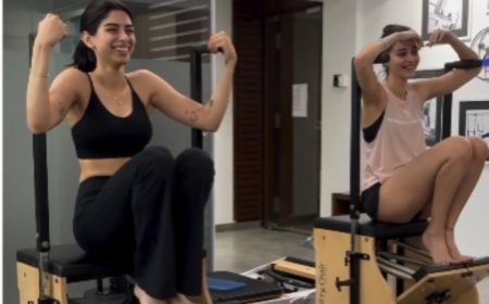 New BFFs Ananya Panday And Khushi Kapoor Get Fitter And Stronger in Intense Pilate Session- Watch Video
