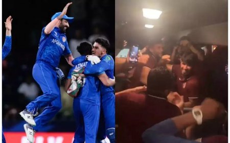 Afghanistan Players Celebrate On ‘Champion’ Song After Shocking Australia In T20 World Cup 2024 – WATCH