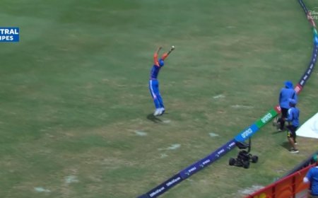 IND Vs AUS, T20 World Cup 2024: Axar Patel Takes One-Handed Stunner To Dismiss Mitchell Marsh – WATCH