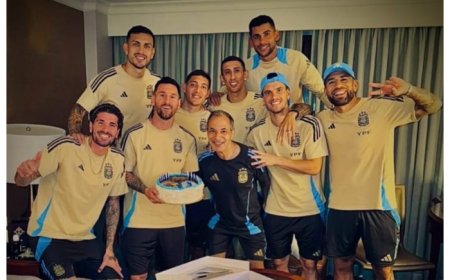 Lionel Messi Celebrates Birthday with Argentine Teammates Before Copa America 2024 Clash Against Chile