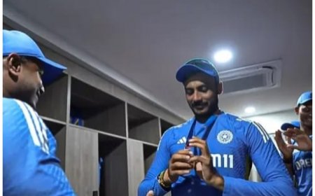 IND vs AUS, T20 World Cup 2024: Axar Patel Wins ‘Best Fielder’ Medal After India’s Win Over Australia