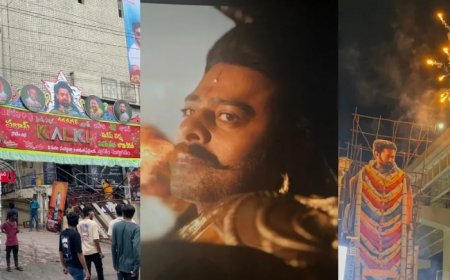 Kalki 2898 AD: Fans Light Firecrackers, Play Drums as Prabhas-Starrer Sci-Fi Film Hits the Big Screen – WATCH