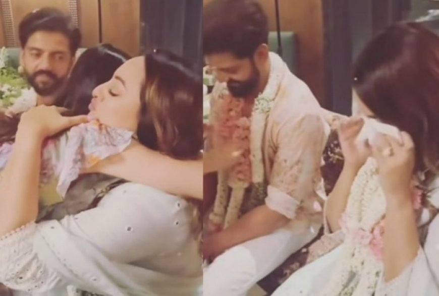 Sonakshi Sinha-Zaheer Iqbal Wedding: Bride Gets Emotional After Groom’s Sister Welcomes Her With Garland, WATCH