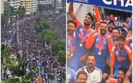 LIVE UPDATES | Team India Roadshow: Rohit & Co. Start Victory PARADE!