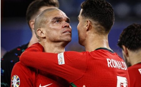 Cristiano Ronaldo Consoles Tearful Pepe After Portugal Exit Euro 2024 With Quarterfinal Loss To France