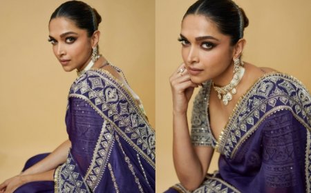 Mother is Mothering! Deepika Padukone Cradles Her Baby Bump in Embroidered Organza Saree, Ranveer Singh Goes ‘Hayyye’ – See Pics