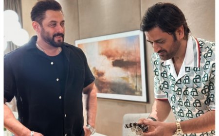 MS Dhoni Celebrates 43rd Birthday Alongside Salman Khan In Mumbai, Video Goes Viral