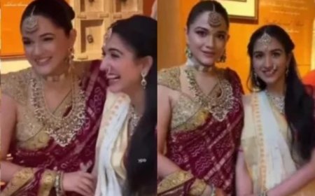 Decoding Radhika Merchant’s Graha Shanti Puja Look: Bride-to-Be Glows in Pristine White And Golden Saree, Nath And Maangtika