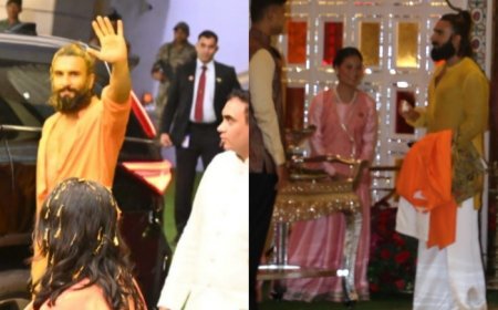 Ranveer Singh Savours Paan Before Leaving The Venue Smeared in Haldi From Anant-Radhika’s Pre-Wedding Festivity