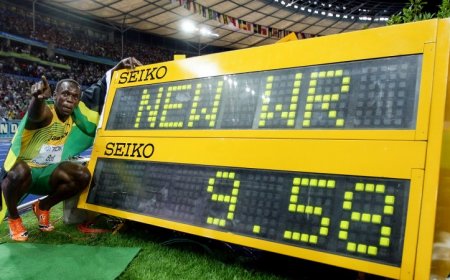 World record speeds for two Olympics events have fallen over time. We can go faster