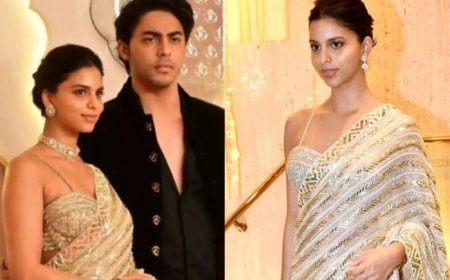 Suhana Khan Makes a Case For Sustainable Fashion as She Repeats Her Diwali Saree at Anant Ambani-Radhika Merchant’s Wedding- Pics