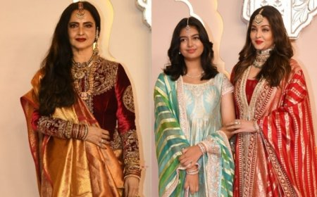 WATCH: Aishwarya Rai-Aaradhya Arrive Separately From The Bachchan Clan; Meet And Greet Rekha at Ambani Wedding